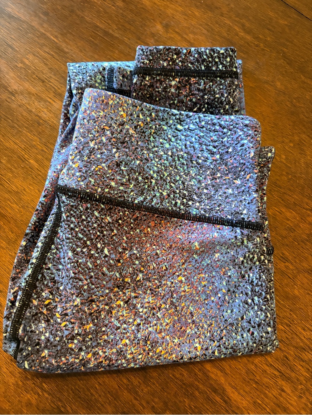 Lululemon Holographic Space-Dye Active Leggings - Purple Sparkle Size 2